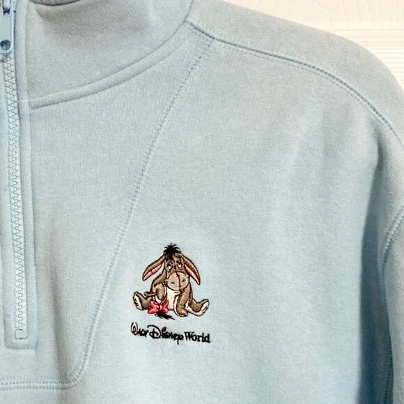 Walt Disney World Quarter Zip Sweatshirt Embroidered Size M - Picture 3 of 7